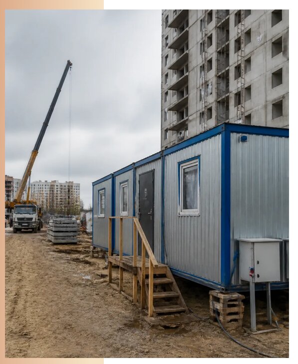 Аренда строительных вагончиков для рабочих в Рубцовске